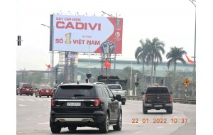 Công ty Song Thành Công hoàn thành QC Cadivi tại Quốc lộ 1A - Nghệ An