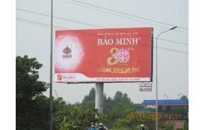 Công ty Song Thành Công hoàn thành QC Bảo Minh tại QL2 - Cầu Việt Trì, Phú Thọ