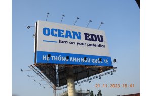 Công ty Song Thành Công hoàn thành QC Ocean Edu tại vòng xoay TP.Vĩnh Yên, Vĩnh Phúc