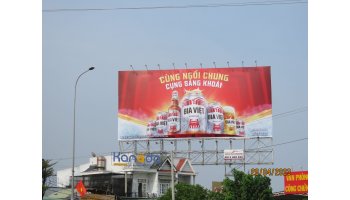 Công ty Song Thành Công hoàn thành QC Bia Việt tại QL 1A Phan Thiết